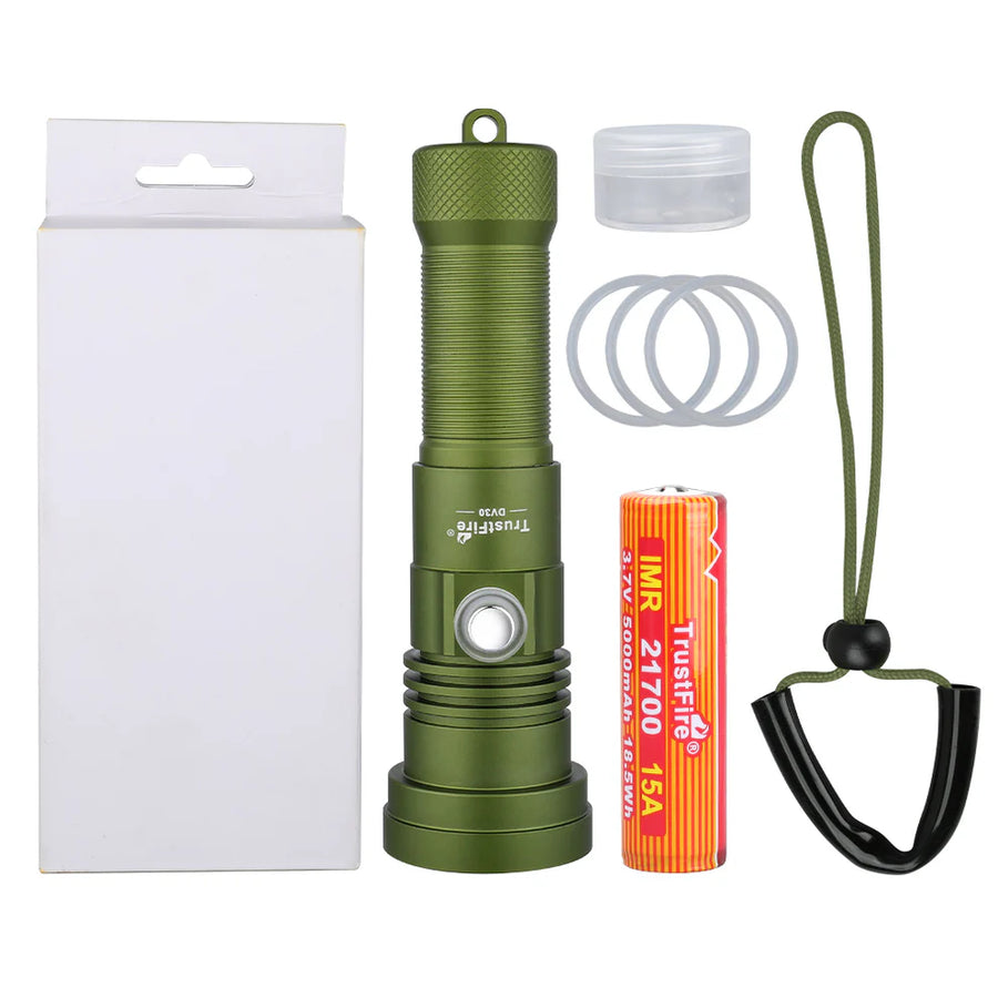 Trustfire Dive Light: DV30 - 3000 lumens