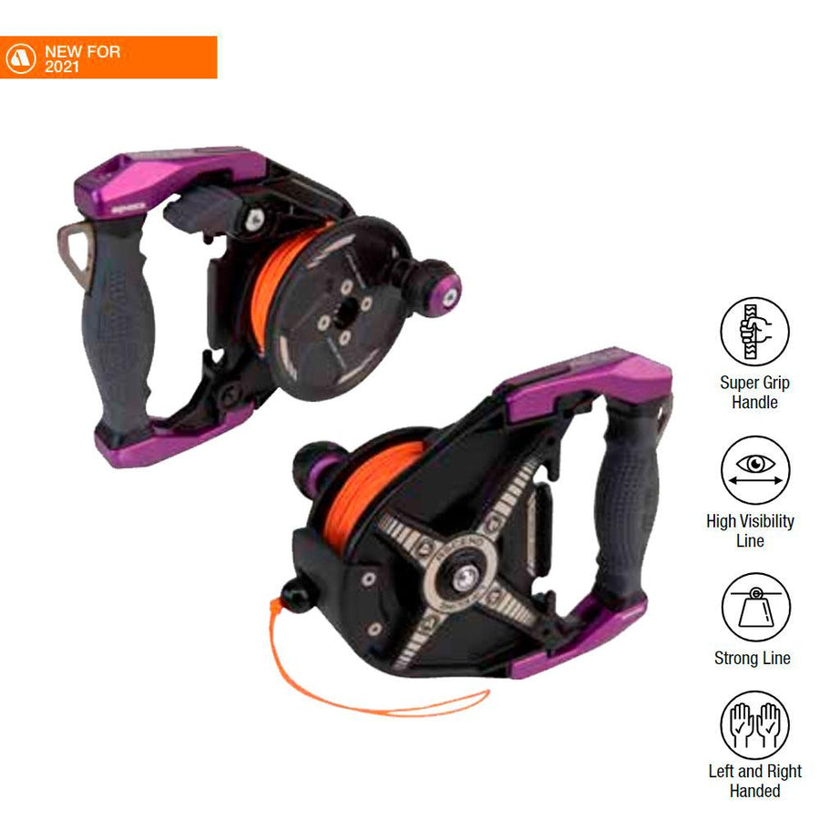 Apeks Lifeline Ascend Reel in Purple with specifications | DiveWise Malta